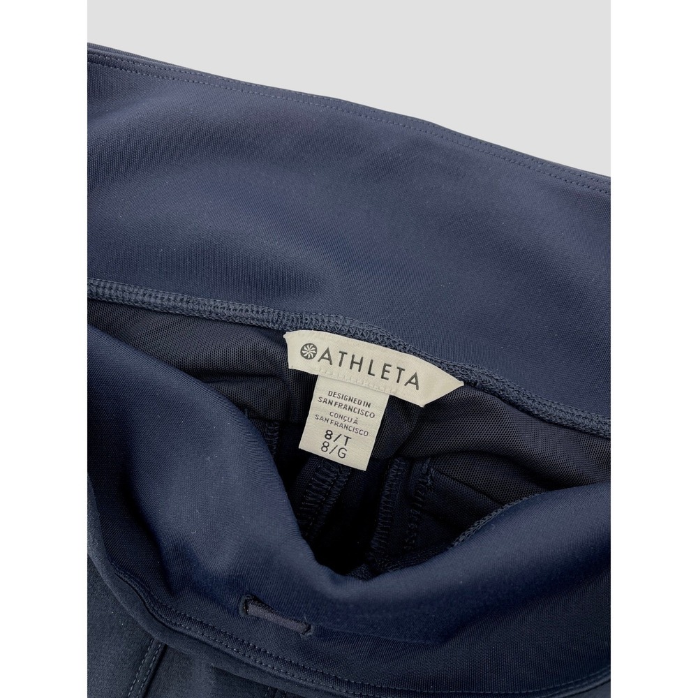 Athleta Navy Blue Headlands Hybrid High Rise Cargo Legging Size 8 Tall - Picture 12 of 15